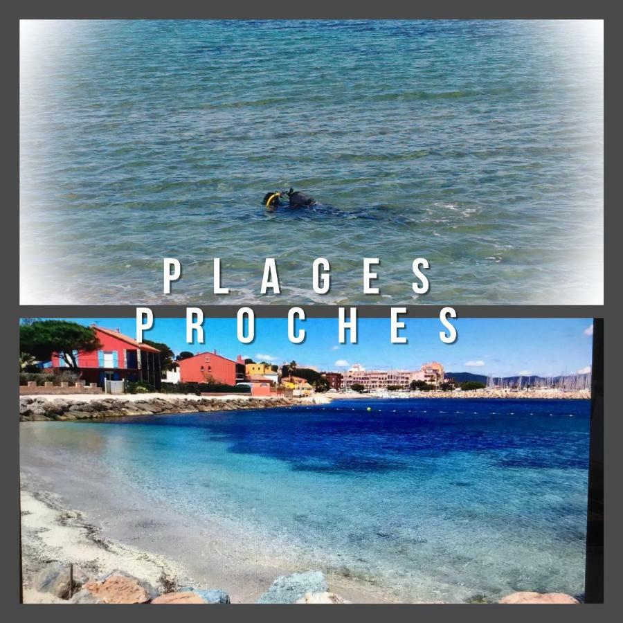 Studio Port D'Hyeres Vue Mer Et Iles De Porquerolles Et Port-Cros Exterior photo